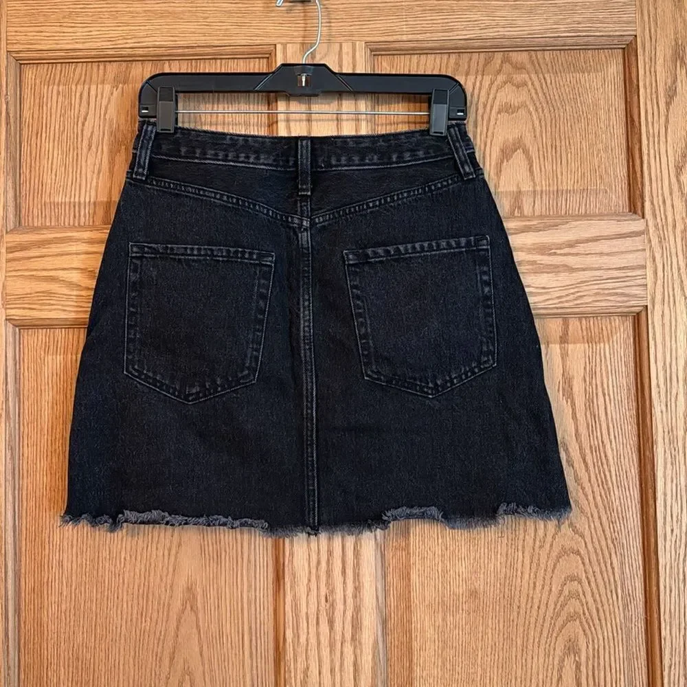ABERCROMBIE Zoe Natural Rise Vintage A-Line Full Zip Skirt